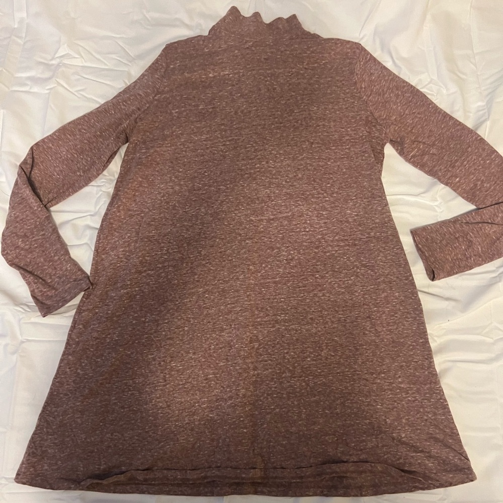 Long Sleeve Heathered Dress